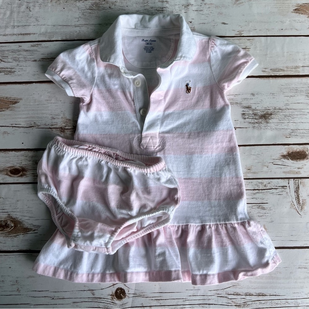 9M Toddler/Baby Polo Ralph Lauren Ruffle Dress